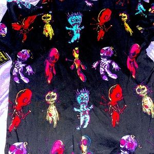 Voodoo doll button down shirt